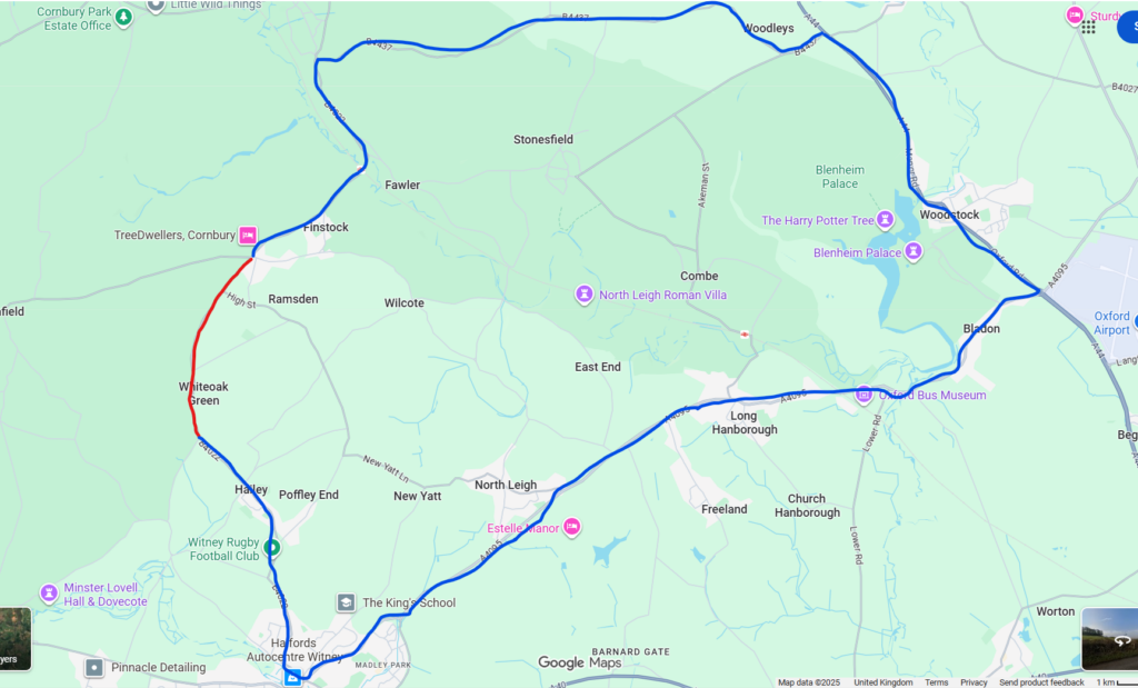 Hailey Road Works Map May 2026