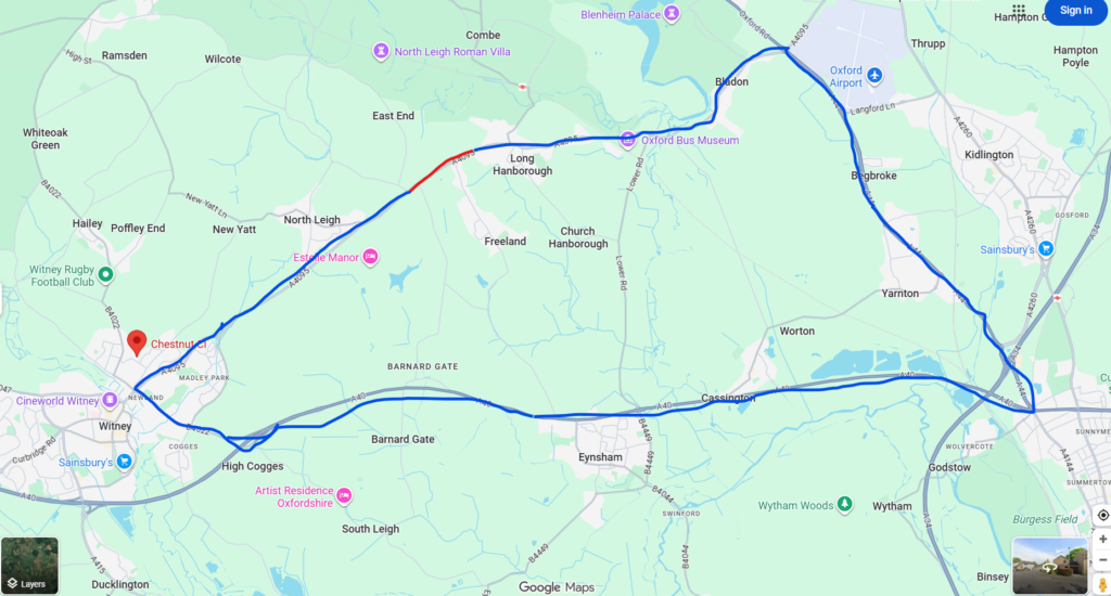 Road works Map may 2026