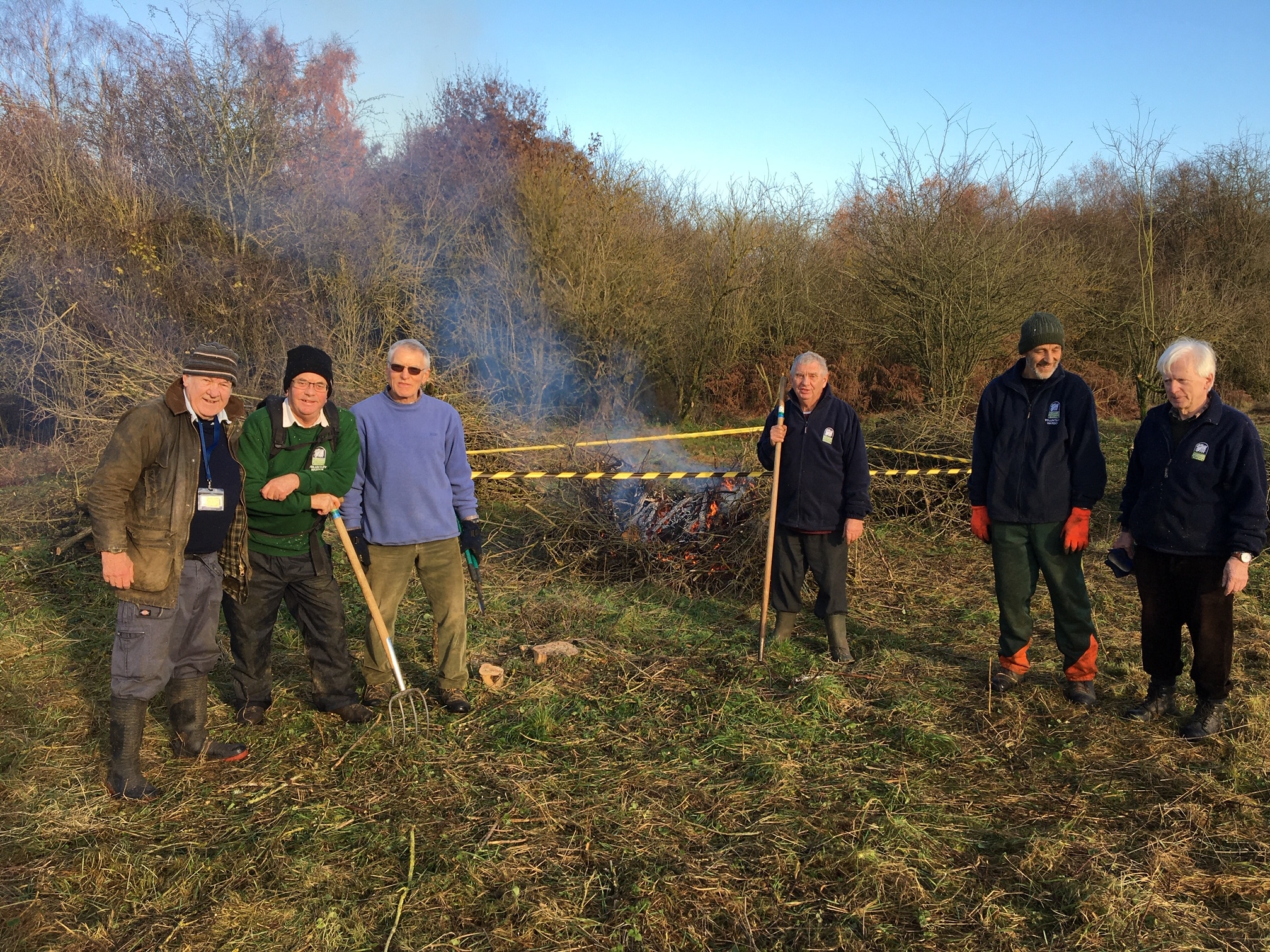 Volunteers at North Leigh Common
