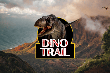 West Oxfordshire District Council dinosaur trail poster