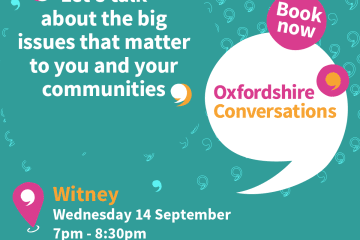 Oxfordshire Conversations Witney poster 14th September 2022