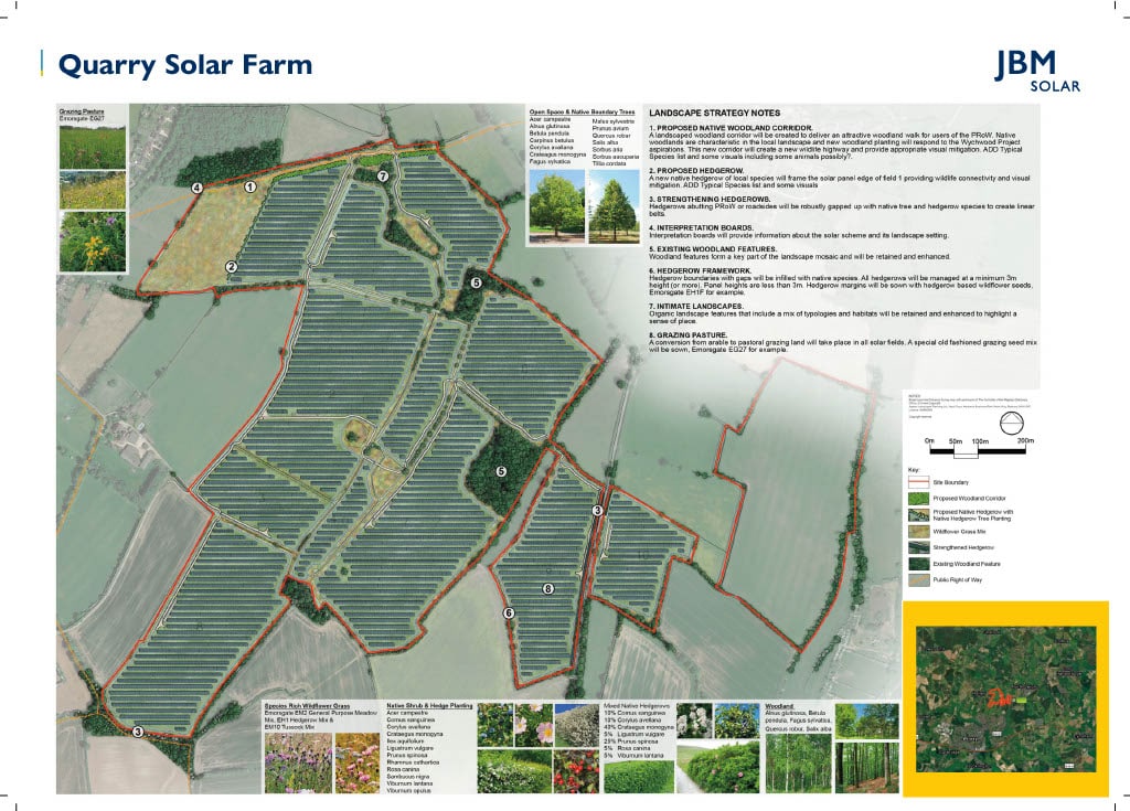 Botley West Solar Farm map