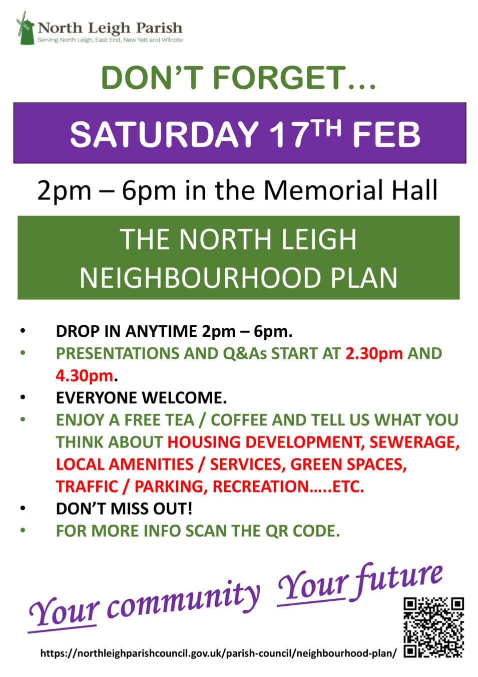NP Flyer re meeting 17th February
