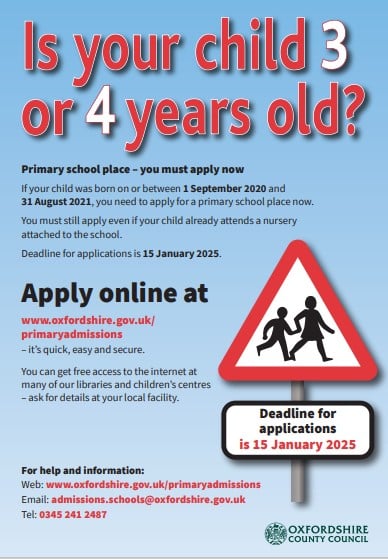 School placement 2025 poster