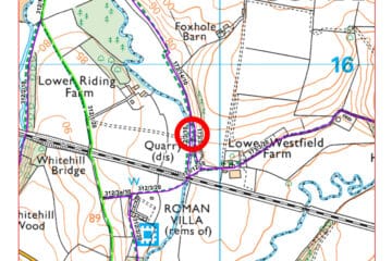 Footpath closure map December 2024