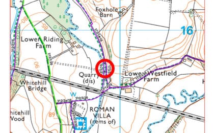 Footpath closure map December 2024