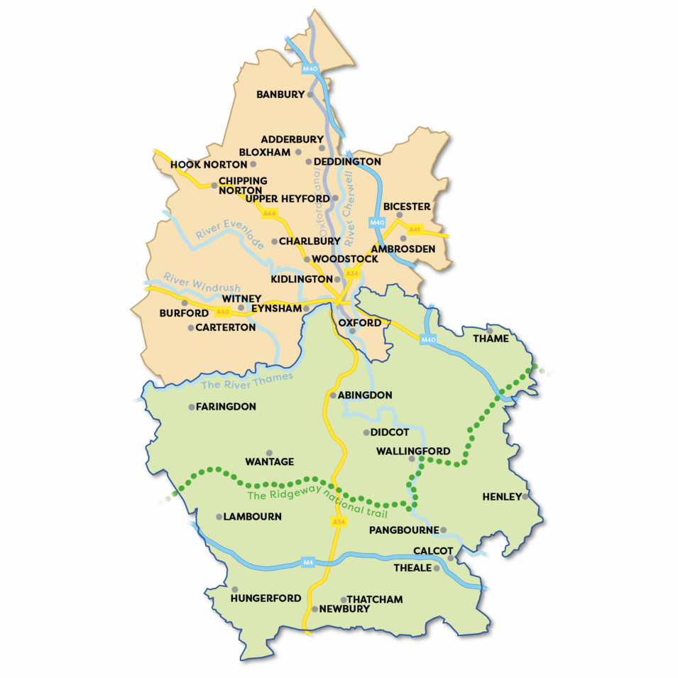 Update on local government reorganisation Two Councils map