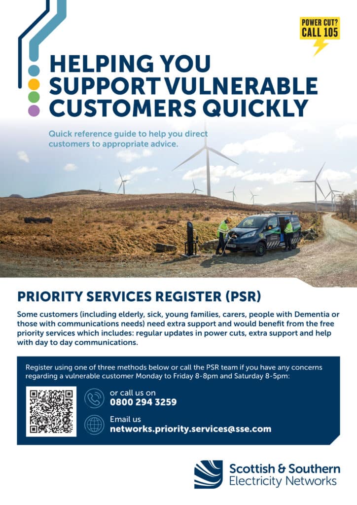 SEE Supporting Vulnerable Customers poster