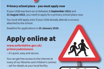Primary school admissions poster