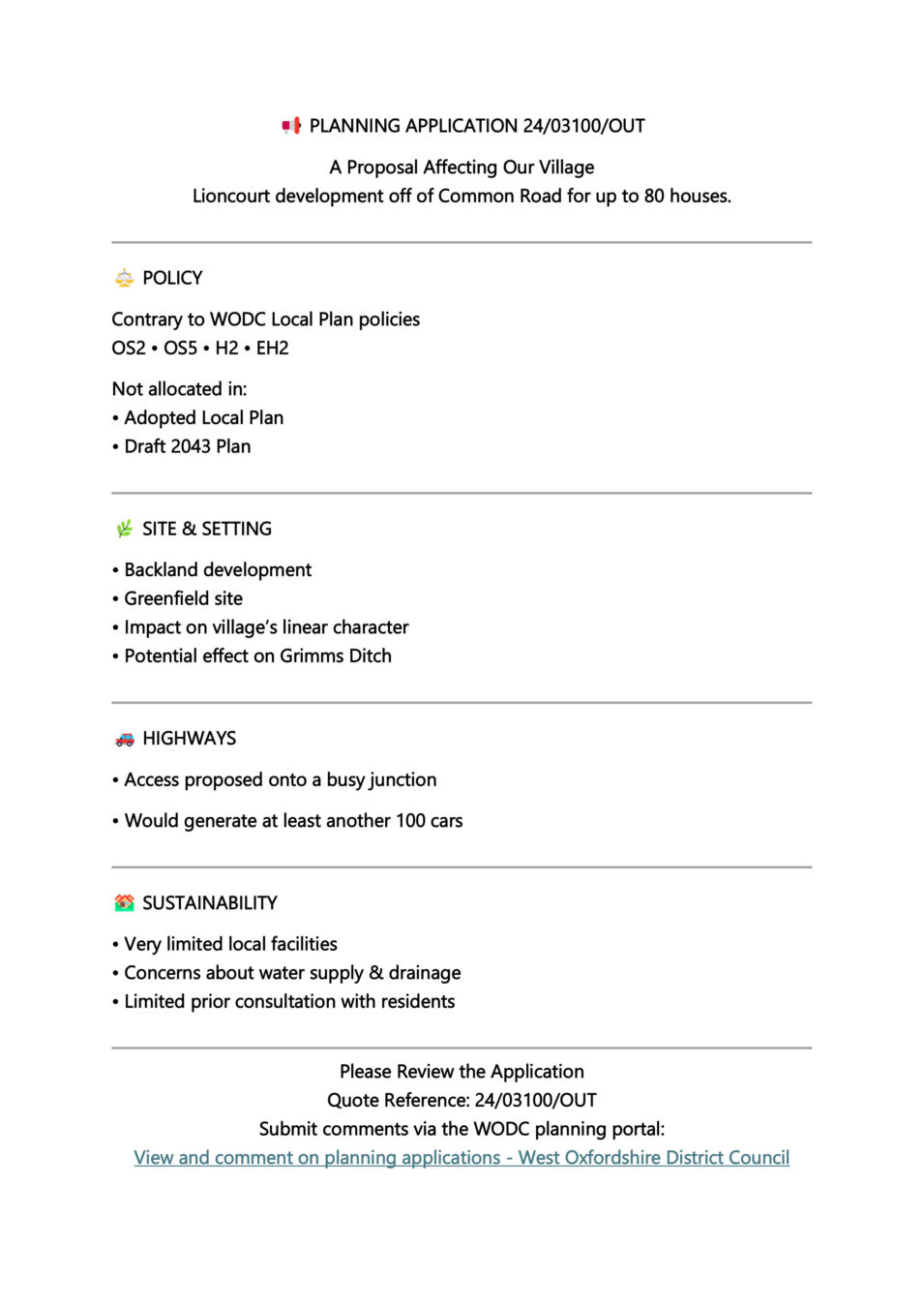Lioncourt development poser have your say