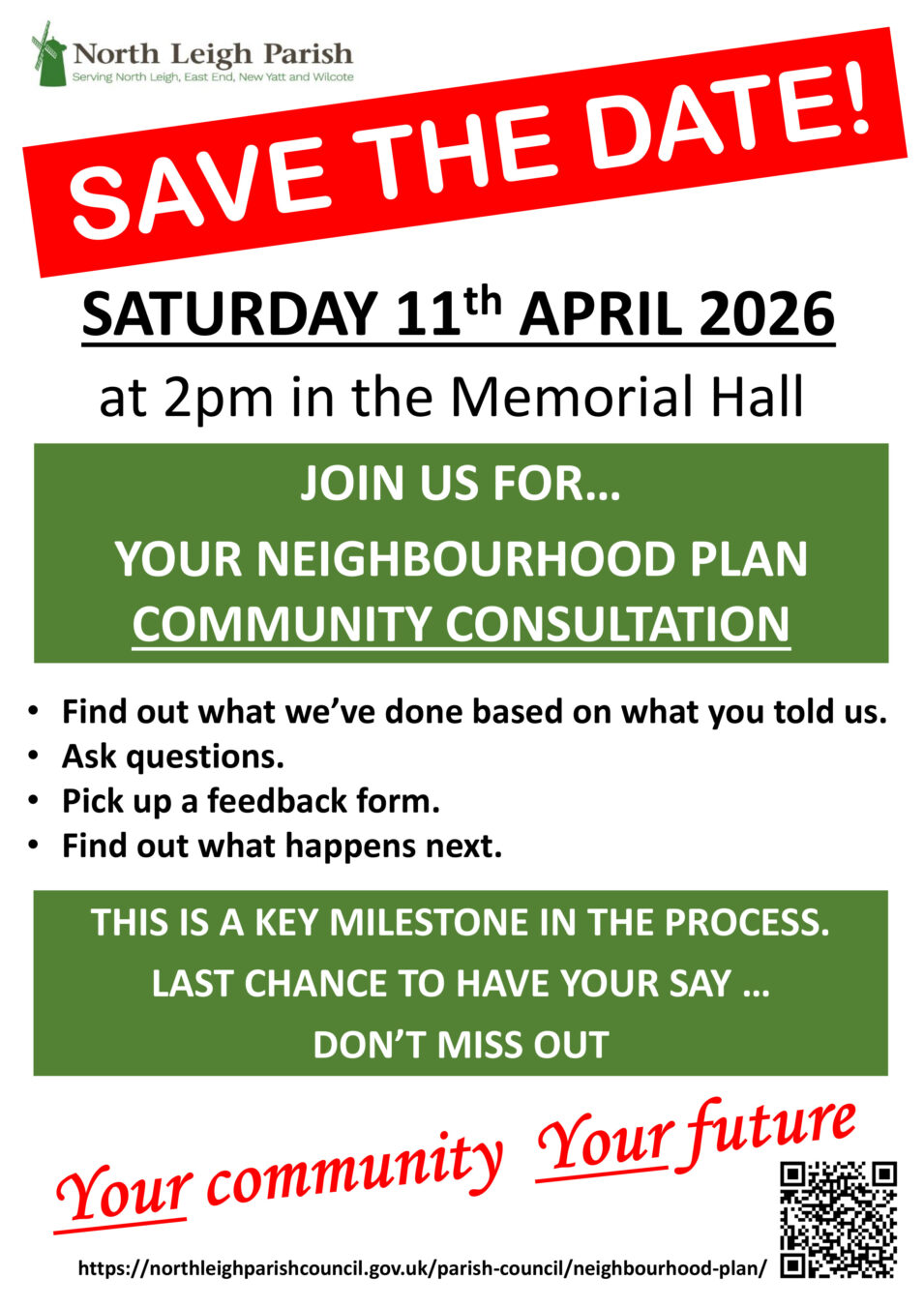 NP Save the Date poster for 11th April