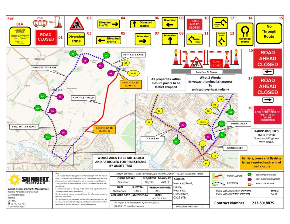 Road Works New YAtt Road September 2026