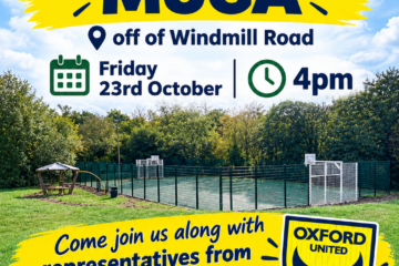 MUGA opening 23rd October 4pm off of Windmill Road